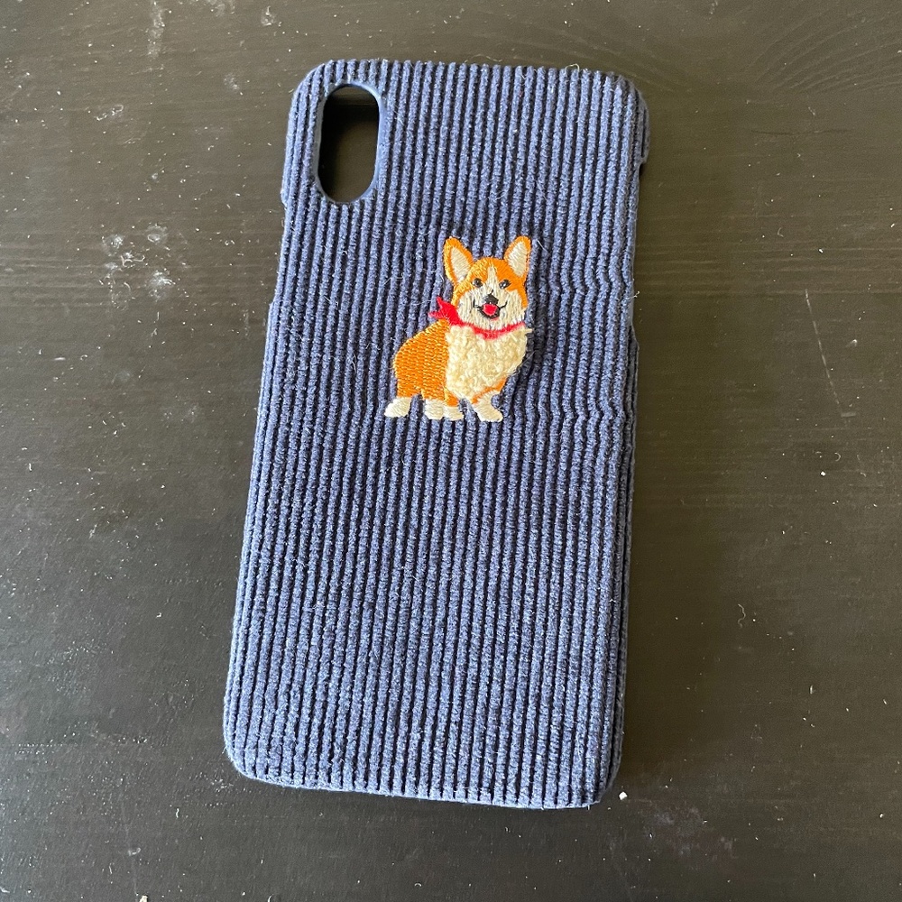 Corgi fabric iPhone X case